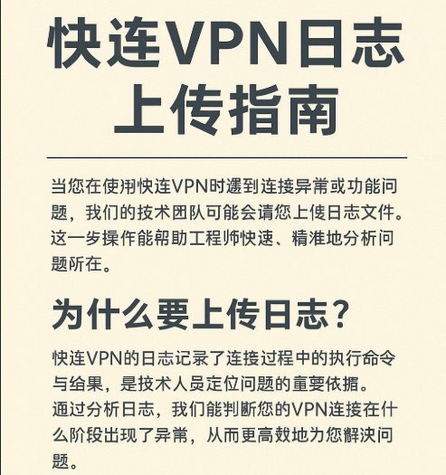 快连VPN日志上传指南